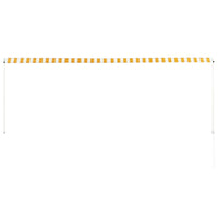 Thumbnail for Einziehbare Markise Gelb und Weiß 350 x 150 cm