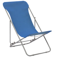 Thumbnail for Klappbare Strandstühle 2 Stk. Stahl und Oxford-Gewebe Blau