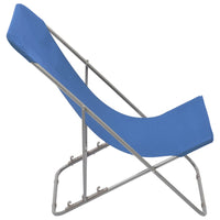 Thumbnail for Klappbare Strandstühle 2 Stk. Stahl und Oxford-Gewebe Blau