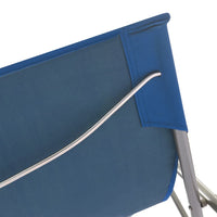 Thumbnail for Klappbare Strandstühle 2 Stk. Stahl und Oxford-Gewebe Blau