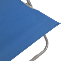 Thumbnail for Klappbare Strandstühle 2 Stk. Stahl und Oxford-Gewebe Blau
