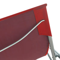 Thumbnail for Klappbare Strandstühle 2 Stk. Stahl und Oxford-Gewebe Rot