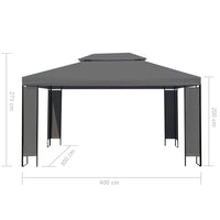 Thumbnail for Gartenpavillon Anthrazit 300×400 cm