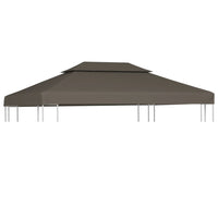 Thumbnail for Pavillon-Dachplane mit Kaminabzug 310 g/m² 4x3 m Taupe