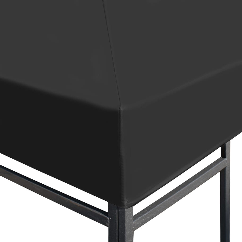 Pavillondach 310 g/m² 3x3 m Grau