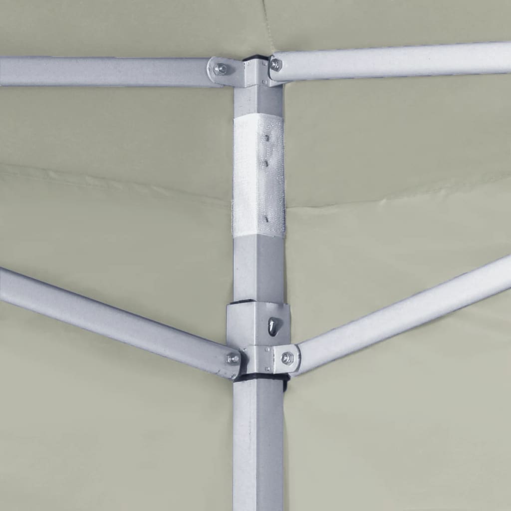 Faltzelt mit 2 Wänden 3 x 3 m Cremeweiß