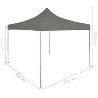 Thumbnail for Faltzelt Partyzelt Pop-Up 3 x 3 m Anthrazit