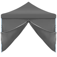 Thumbnail for Faltzelt Partyzelt Pop-Up mit 8 Seitenwänden 3x9 m Anthrazit