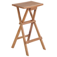 Thumbnail for Klappbare Barhocker 2 Stk. Massivholz Teak