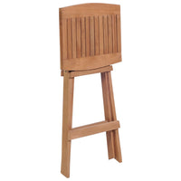Thumbnail for Klappbare Barhocker 2 Stk. Massivholz Teak