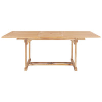 Thumbnail for Ausziehbarer Gartentisch 150-200 x 100 x 75 cm Massivholz Teak