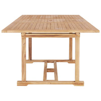 Thumbnail for Ausziehbarer Gartentisch 150-200 x 100 x 75 cm Massivholz Teak