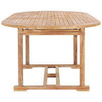 Thumbnail for Ausziehbarer Gartentisch 150-200 x 100 x 75 cm Massivholz Teak