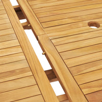 Thumbnail for Ausziehbarer Gartentisch 150-200 x 100 x 75 cm Massivholz Teak