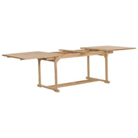 Thumbnail for Ausziehbarer Gartentisch 180-280x100x75 cm Massivholz Teak