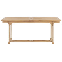 Thumbnail for Ausziehbarer Gartentisch 180-280x100x75 cm Massivholz Teak