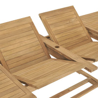 Thumbnail for Ausziehbarer Gartentisch 180-280x100x75 cm Massivholz Teak