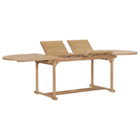 Thumbnail for Ausziehbarer Gartentisch 180-280x100x75 cm Massivholz Teak