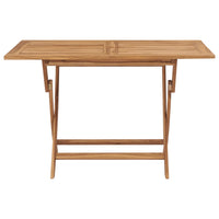 Thumbnail for Klappbarer Gartentisch 120x70x75 cm Teak Massivholz