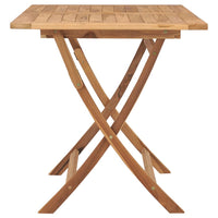 Thumbnail for Klappbarer Gartentisch 120x70x75 cm Teak Massivholz