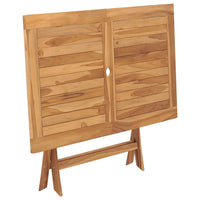Thumbnail for Klappbarer Gartentisch 120x70x75 cm Teak Massivholz