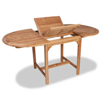 Thumbnail for Ausziehbarer Gartentisch (110-160)x80x75 cm Massivholz Teak