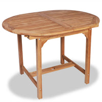 Thumbnail for Ausziehbarer Gartentisch (110-160)x80x75 cm Massivholz Teak