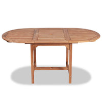 Thumbnail for Ausziehbarer Gartentisch (110-160)x80x75 cm Massivholz Teak