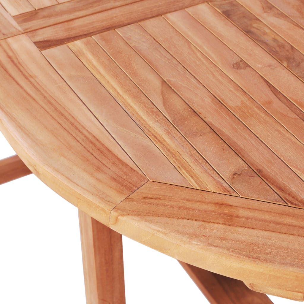 7-tlg. Garten-Essgruppe Teak Massivholz