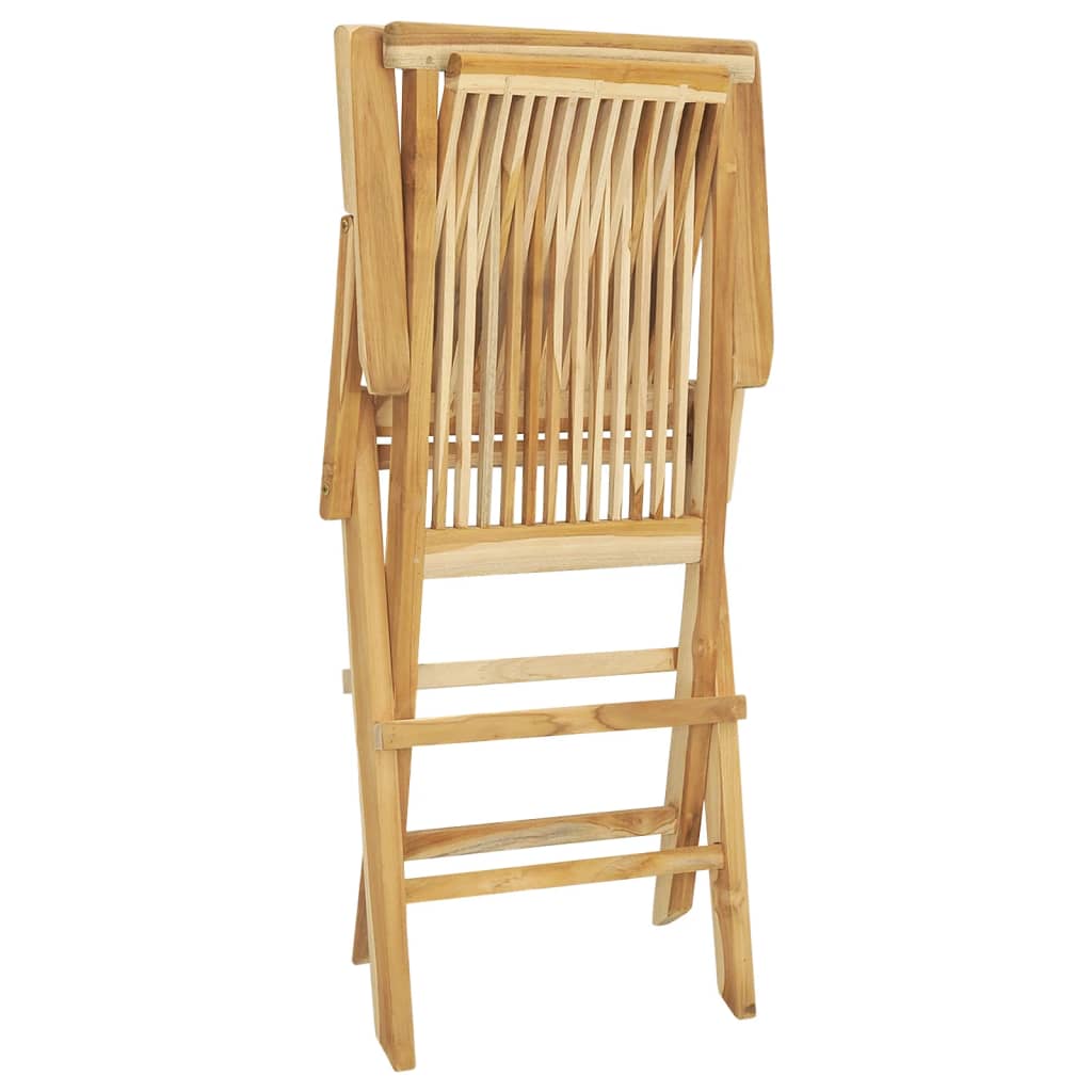 5-tlg. Garten-Essgruppe Teak Massivholz