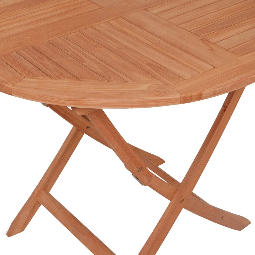 Klappbarer Gartentisch 85x76 cm Teak Massivholz