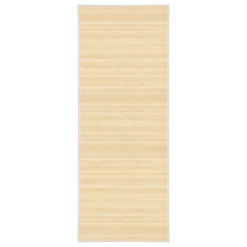 Teppich Bambus 80 x 200 cm Natur
