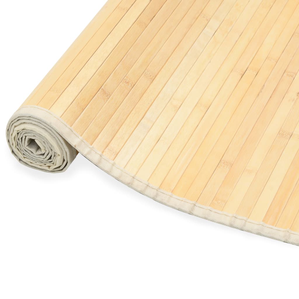 Teppich Bambus 80 x 200 cm Natur