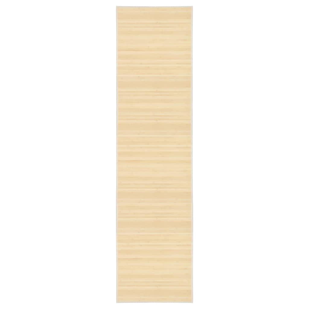 Teppich Bambus 80 x 300 cm Natur