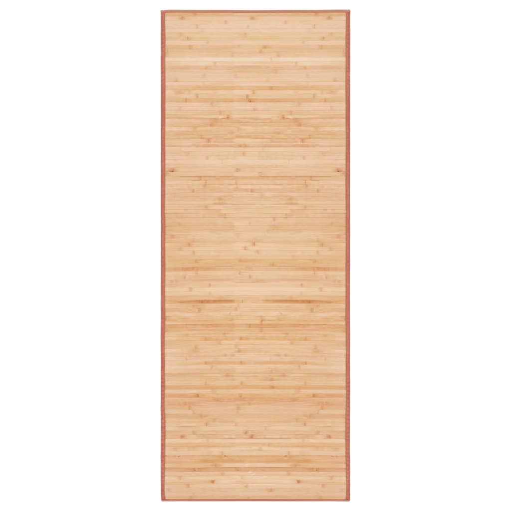 Teppich Bambus 80×200 cm Braun