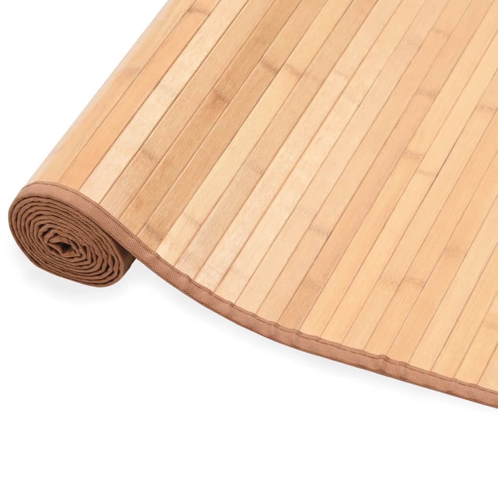 Teppich Bambus 150×200 cm Braun