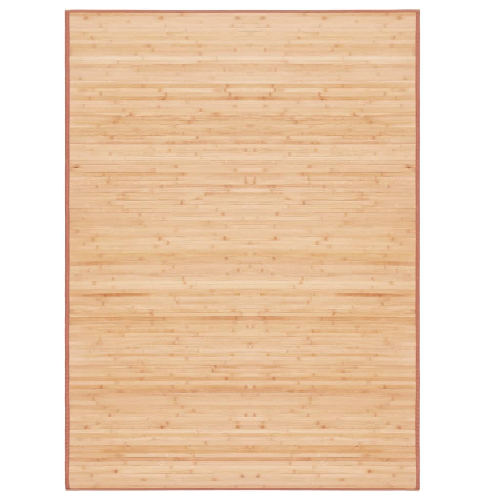 Teppich Bambus 160×230 cm Braun
