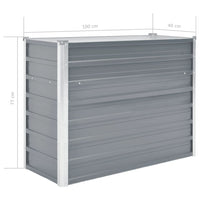Thumbnail for Garten-Hochbeet Verzinkter Stahl 100x40x77 cm Grau