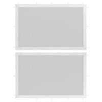 Thumbnail for Partyzelt-Seitenwände 2 Stück Mesh Weiß