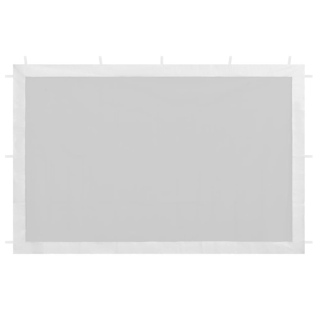 Partyzelt-Seitenwände 2 Stück Mesh Weiß