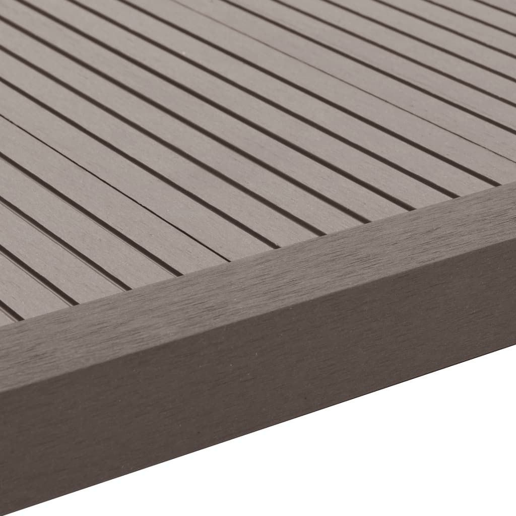 Terrassen-Winkelleisten 5 Stk. WPC 170 cm Dunkelbraun