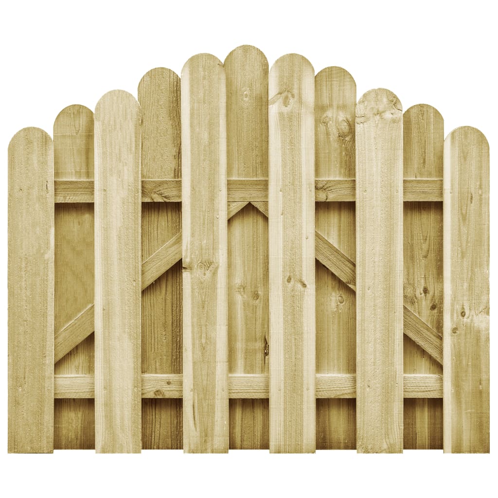 Gartentor Imprägniertes Kiefernholz 100x75 cm