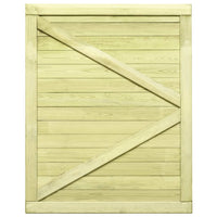 Thumbnail for Gartentor Imprägniertes Kiefernholz 125 x 100 cm