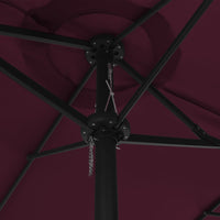Thumbnail for Sonnenschirm mit Aluminium-Mast 460 x 270 cm Bordeauxrot