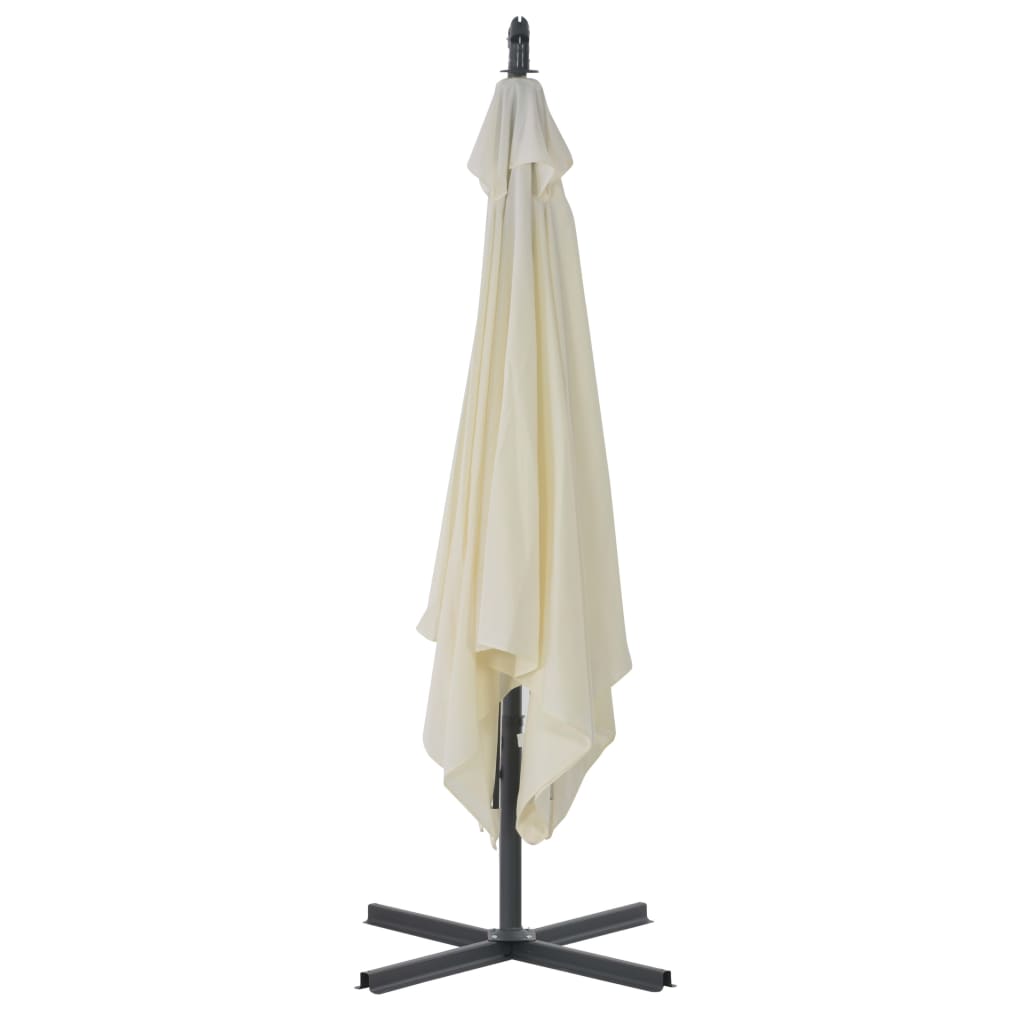 Ampelschirm mit Stahlmast 250×250 cm Sandfarben