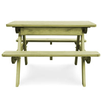 Thumbnail for Picknicktisch mit Bänken 90×90×58 cm Kiefernholz Imprägniert