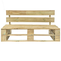 Thumbnail for Garten-Palettensofa mit Grauen Kissen Kiefernholz