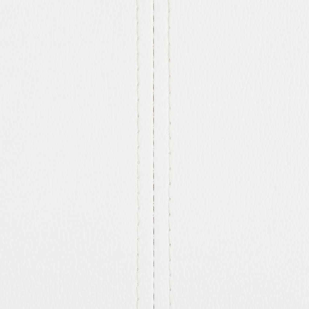 Freischwinger 6 Stk. Weiß Kunstleder