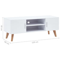 Thumbnail for TV-Schrank Weiß 120×40×46 cm MDF