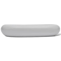 Thumbnail for Bad-Waschbecken mit Mischbatterie Keramik Oval Weiß